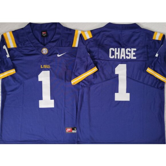 Mens Youths Kids Womens JaMarr Chase Purple Vapor Stitched Jersey